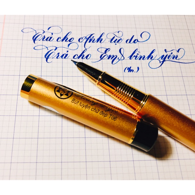 🌸 Bút máy Hoàng Ngọc 06 ngòi lá tre