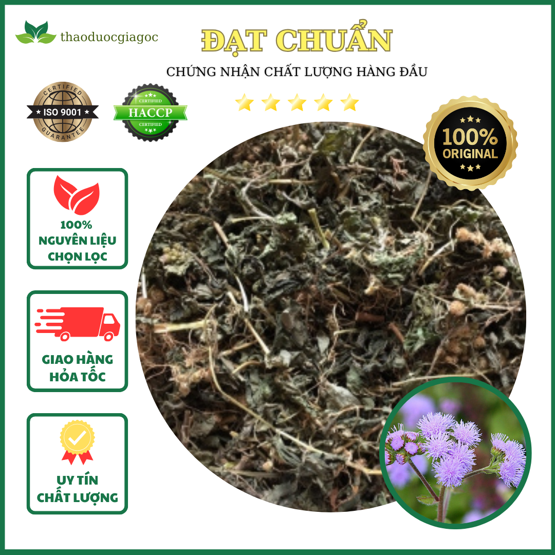 1kg cây hoa cứt lợn phơi khô