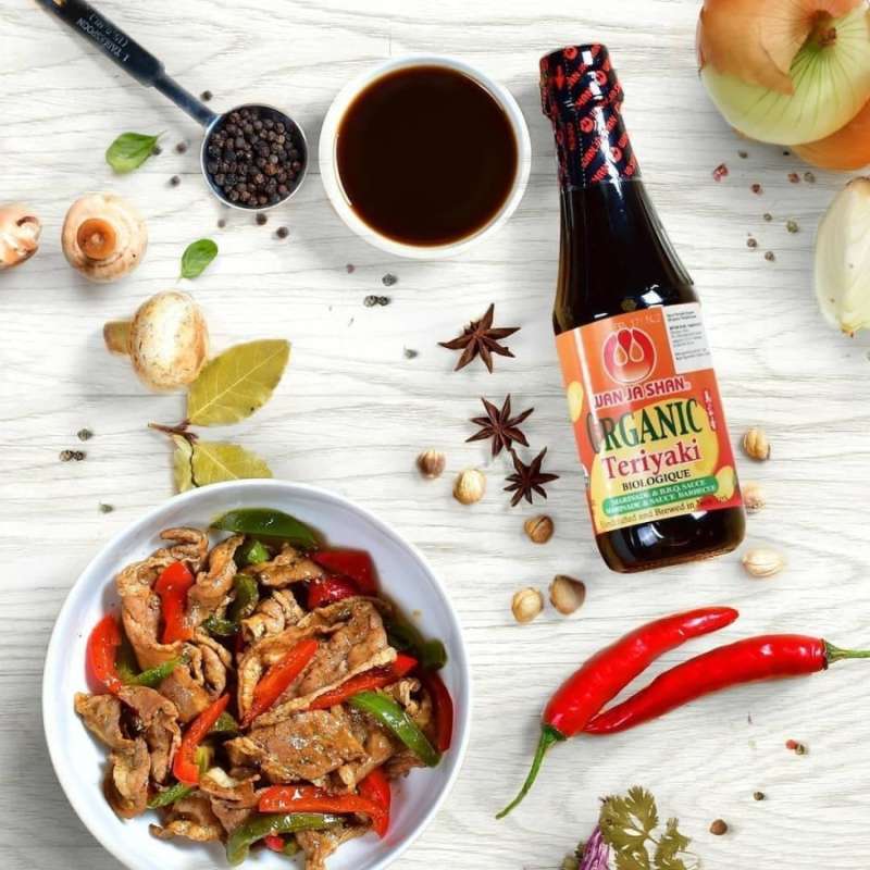 [Hoàn Tiền 15%]Nước Sốt Teriyaki Hữu Cơ Wan Ja Shan 300ml