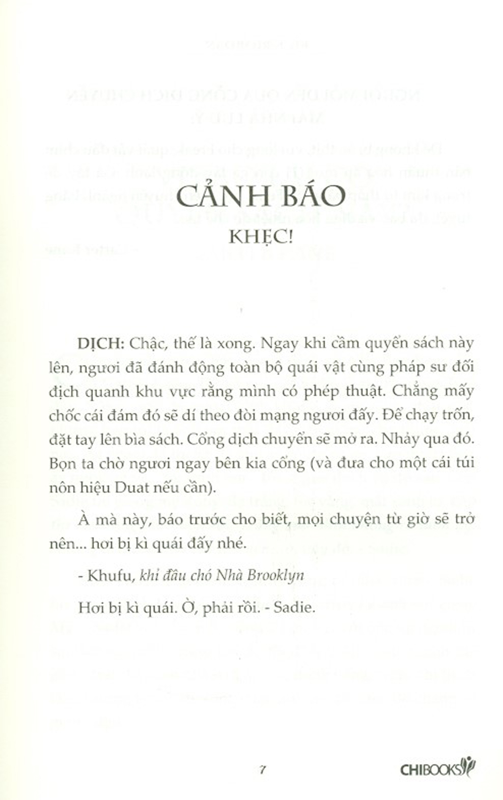 Cẩm Nang Pháp Sư Nhà Brooklyn