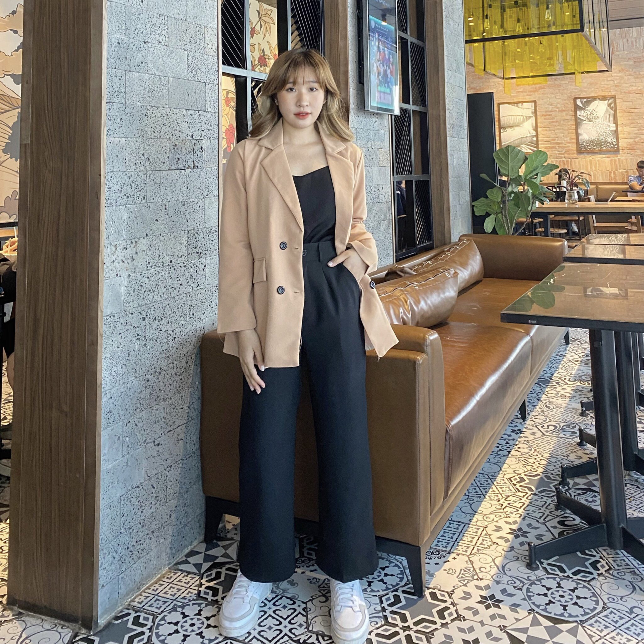 [Lấy mã giảm thêm 30%]ÁO BLAZER HÀN QUỐC 2 LỚP TÚI NẮP (ảnh thật/sẵn/có video)