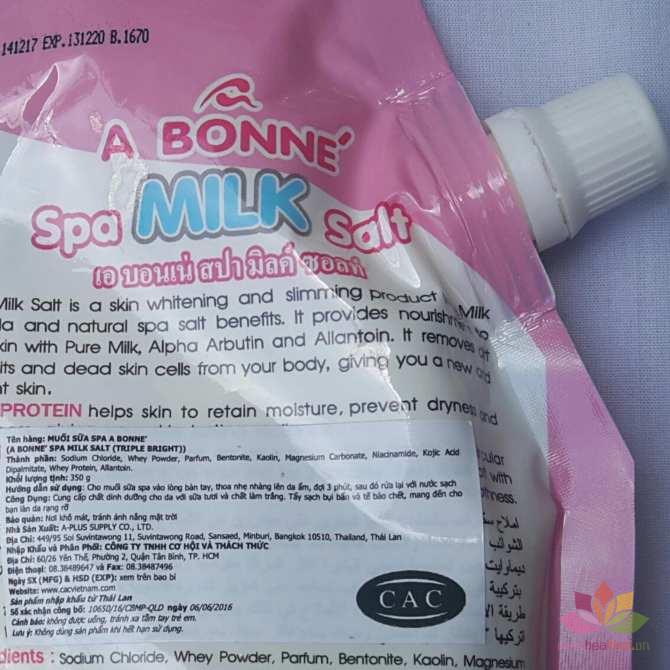 [HCM]Muối tắm cát sữa bò Spa Milk Salt (túi)