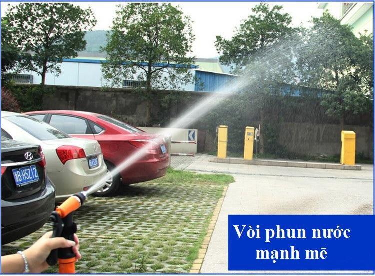 Bộ Máy Bơm Rửa Xe Mini Tăng Áp Lực Nước Siêu Mạnh