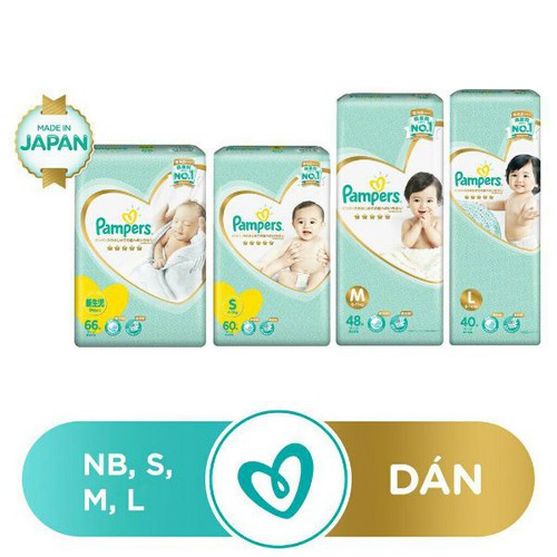 PAMPERS TÃ DÁN CAO CẤP NỘI ĐỊA NHẬT M48 ( 6-11KG)