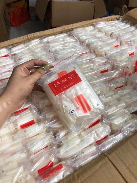 [HCM]MÓNG TIP FORM THANG - NHỌN TRONG ĐỤC