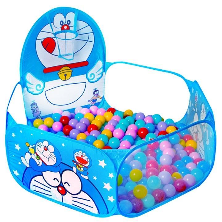 Set lều bóng và 100 quả bóng - lều bóng doremon cho bé, tạo sự thoải mái thích thú cho bé vận động vui chơi