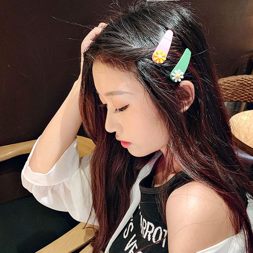 Kẹp tóc nữ trái cây vỉ 2 kẹp TEKA KT06