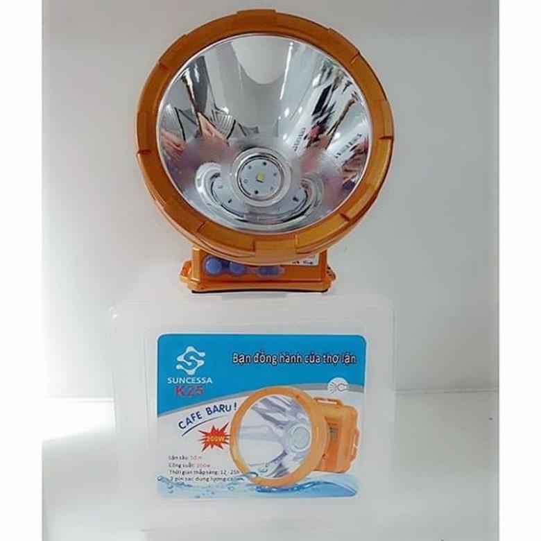 Đèn Pin Đội Đầu Siêu Sáng Suncessa K25 200W 3 chế độ