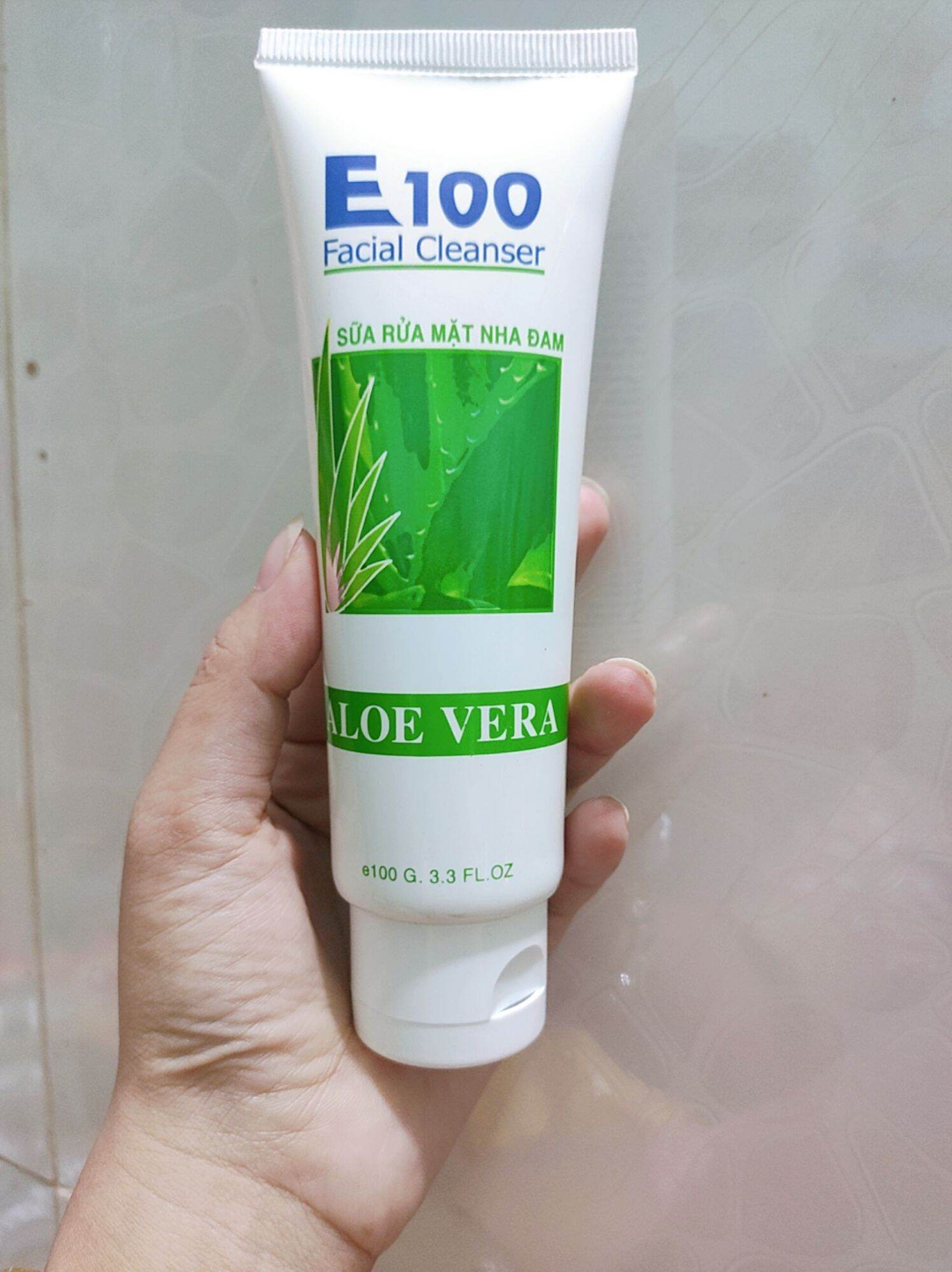 Sữa Rửa Mặt E100 ngừa mụn, sáng da chuẩn hàng