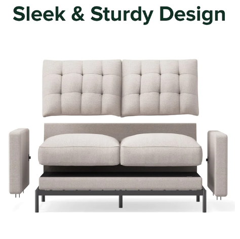 Ghế Sofa Zinus Thompson (2 Chỗ Ngồi) - Zinus Sofa 2 Seater Sofa Beige