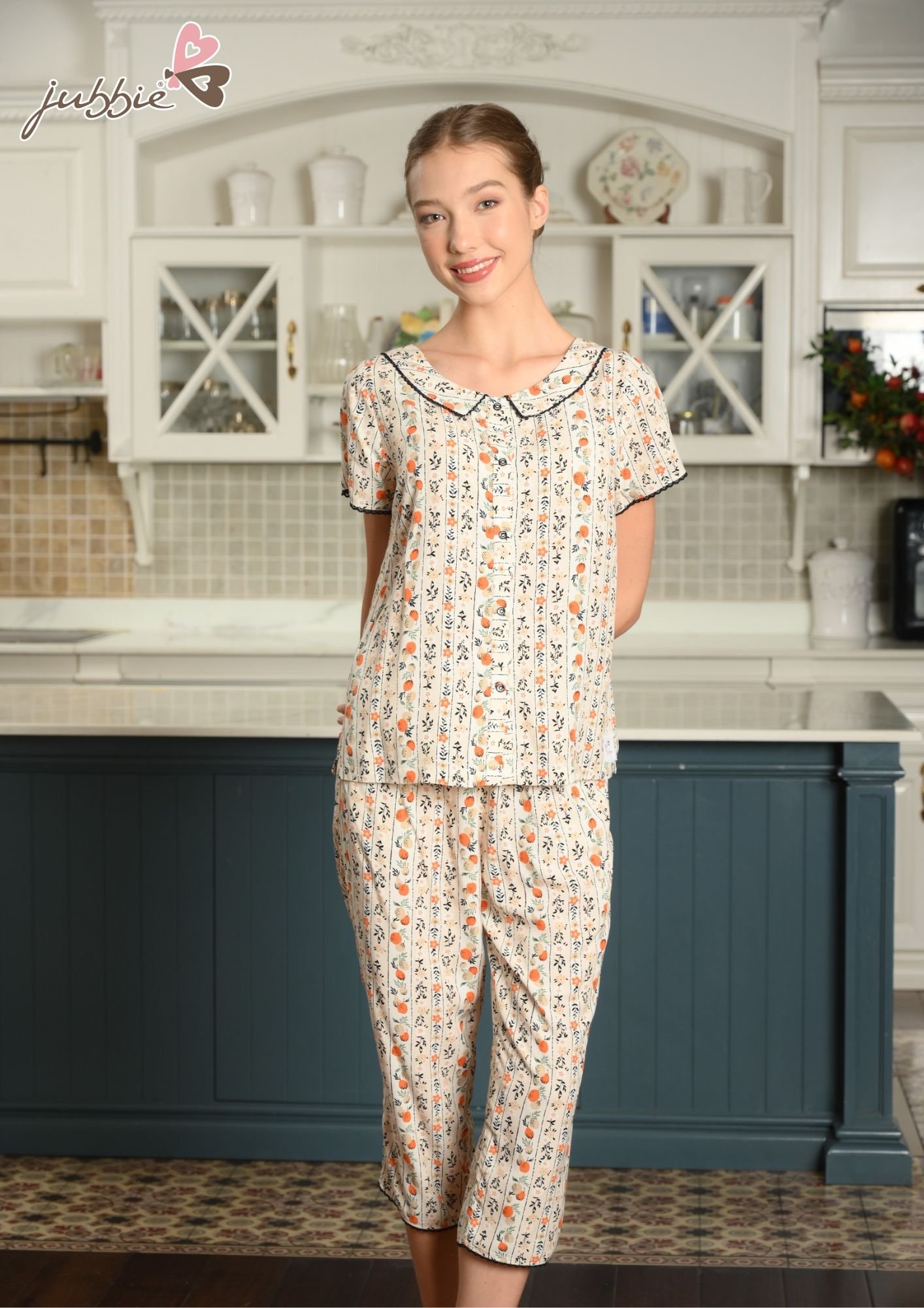 Bộ lửng cổ lá sen mặc nhà Jubbie 32471