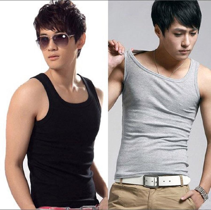 Combo 3 áo 3 lỗ màu đen + xám
