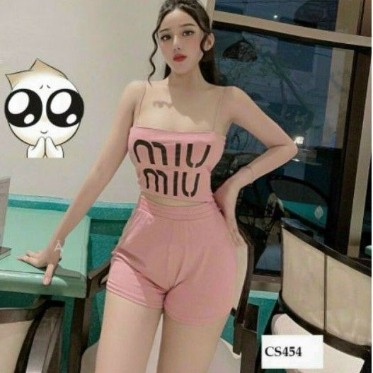 Sét bộ đùi 2 dây miu miu cực xinh.🎀