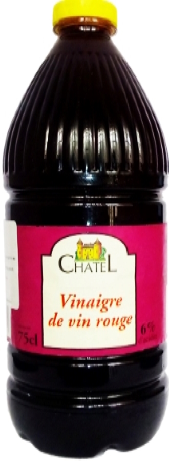 Chatel Red Grape Vinegar 750ml – Red Grape Vinegar Imported from France – for Salads & Cooking