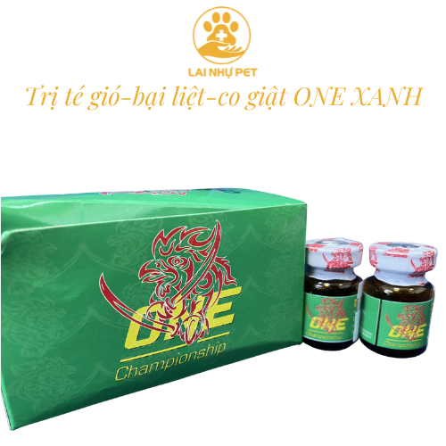 Gà bại liệt ,té gió gà lọ 5ml one xanh lai nhự pet