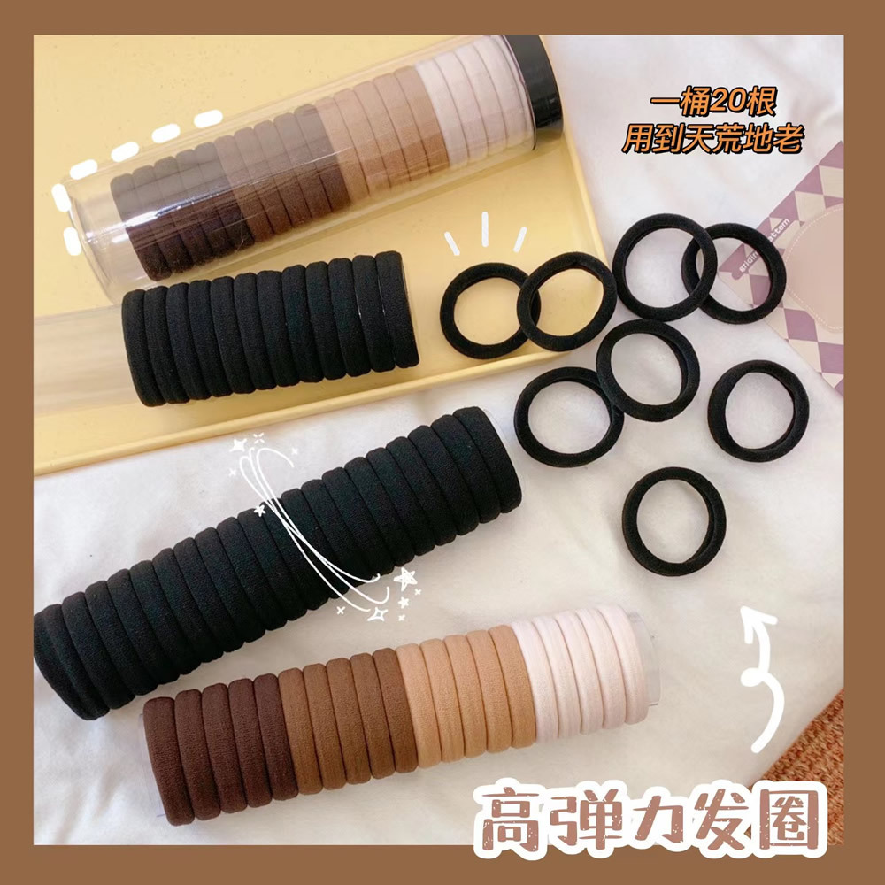 Set Cột Tóc 20 Dây Nhiều Màu Co Dãn Phong Cách Hàn Quốc - HÀNG CÓ SẴN