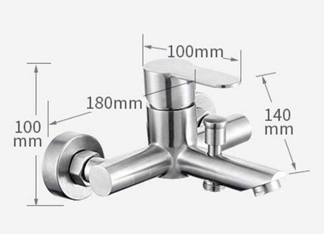 [HCM]( TẶNG VÒI HỒ INOX SUS 304) Bộ vòi sen tắm NÓNG LẠNH inox xước 304