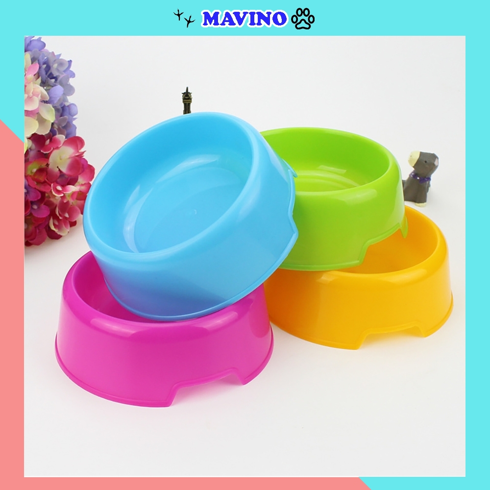 [Hoàn Tiền 10%] Bát ăn cho chó mèo MAVINO chất liệu nhựa giá rẻ chống lật chén đựng thức ăn chó mèo