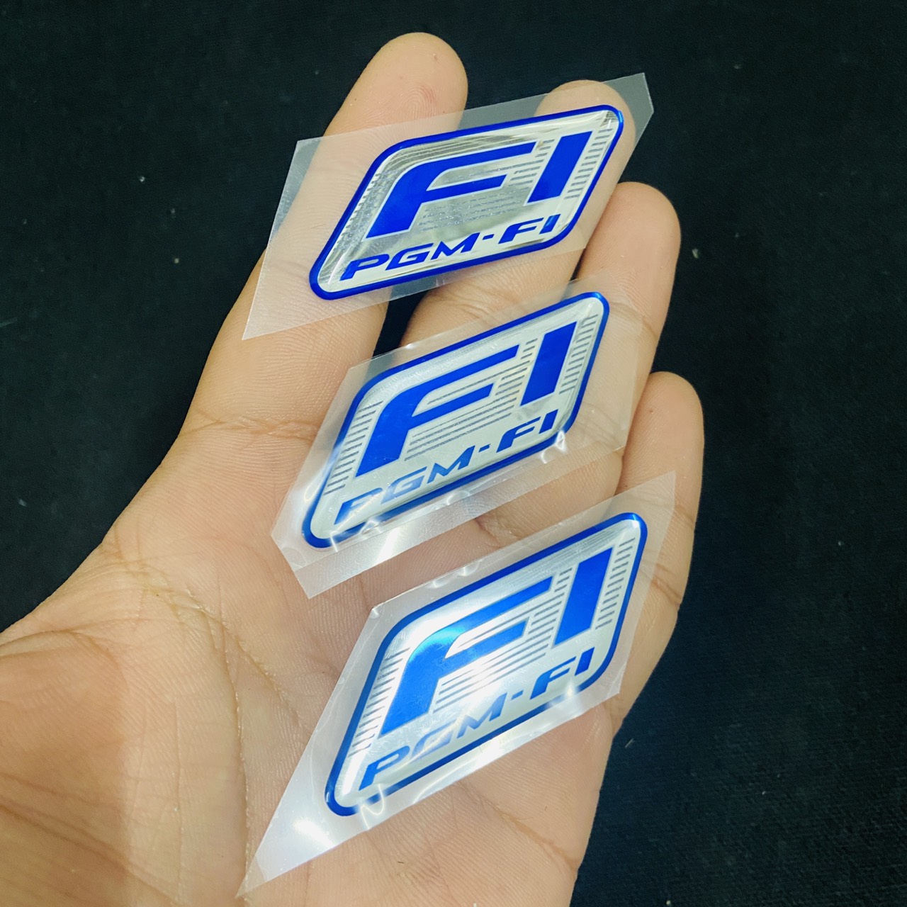 [TEM ZIN] Tem PGM-FI NHỰA DẺO DÁN XE MÁY CAO CẤP (MÀU XANH DƯƠNG)