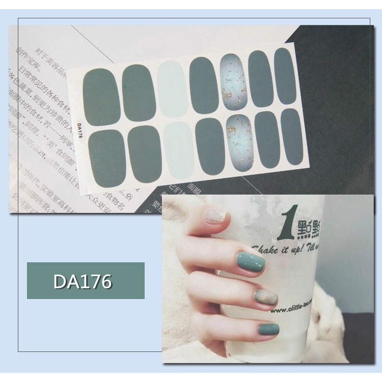 Set 14 Nhãn Dán Móng, Sticker Dán Móng Nghệ Thuật mẫu mới 💖💖💖