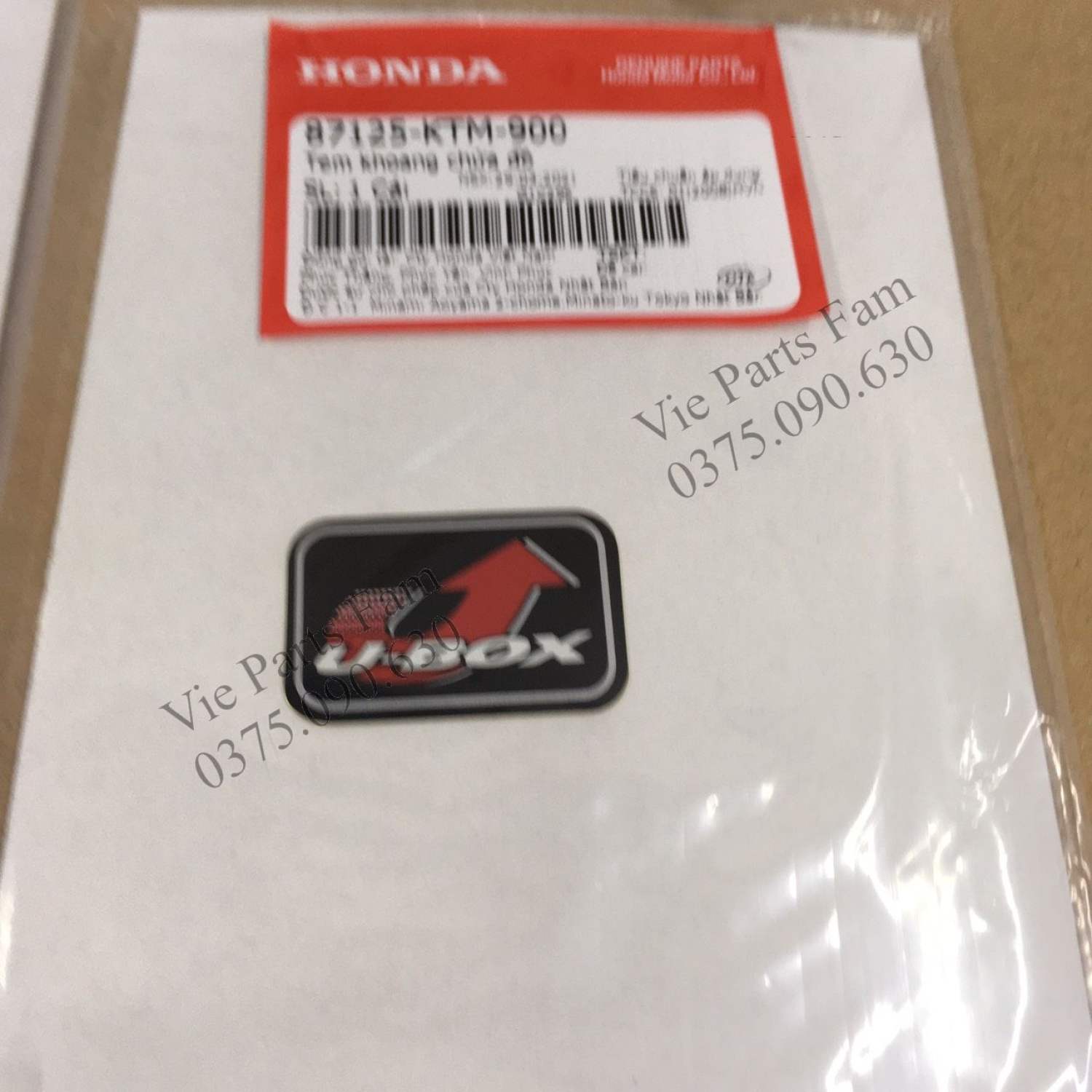 Combo bộ tem thông số Future Neo (bộ 7 tem), hàng din Honda mới 100%
