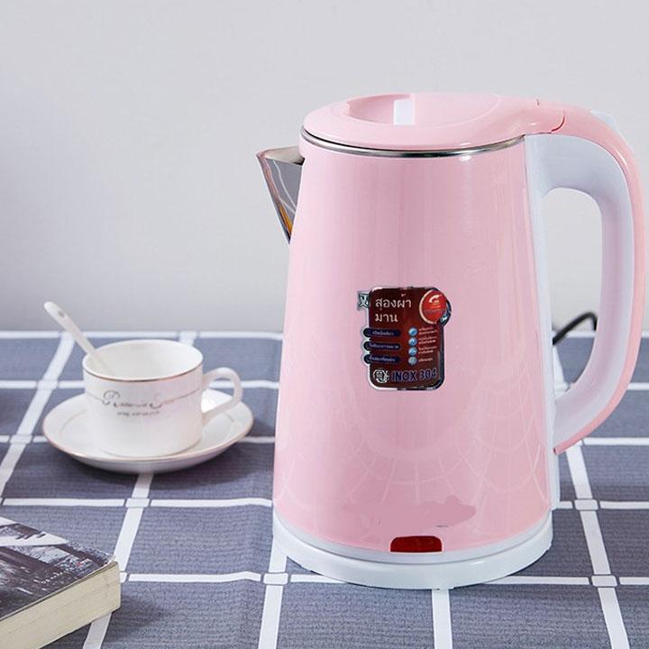 Ấm Siêu Tốc Thái Lan Jiplai 2 Lớp - Bình Đun Nước Siêu Tốc 2.5L