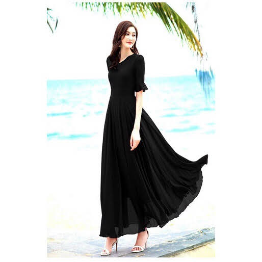 ĐẦM XÒE TAY LOE, ĐẦM MAXI ĐI BIỂN