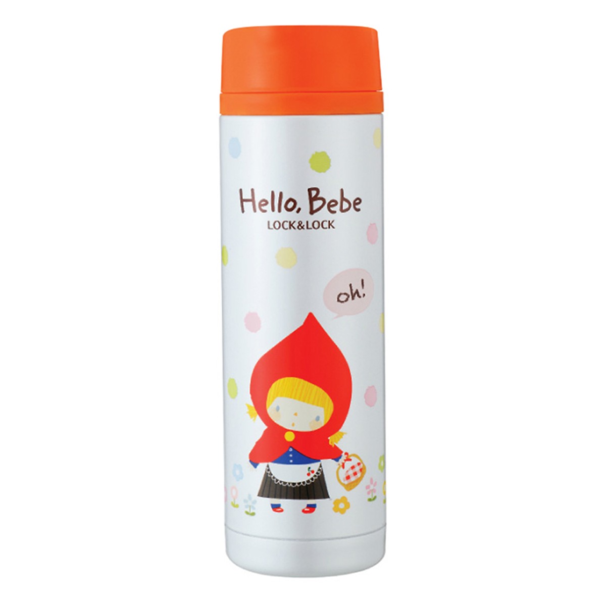 Bình Giữ Nhiệt Lock Hello Bebe Vivid Snowball 330ml