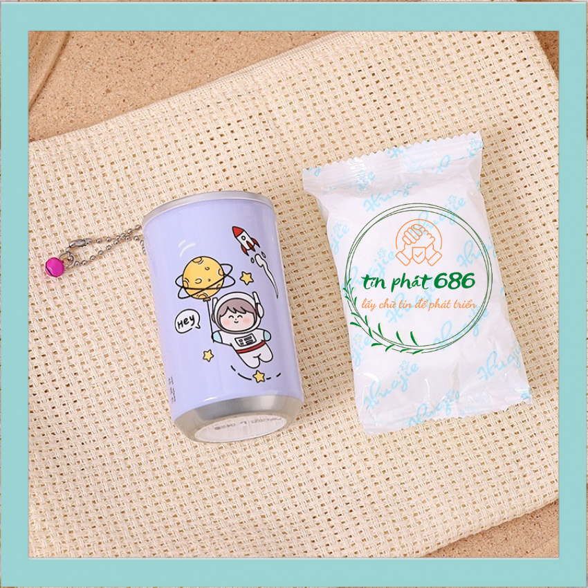 [HÀNG HÓT] Khăn giấy ướt, khăn ướt dạng lon mini 1 lon gồm 30 miếng