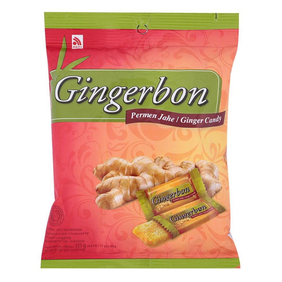 Kẹo gừng dẻo Gingerbon - INDONESIA ( gói 125g)