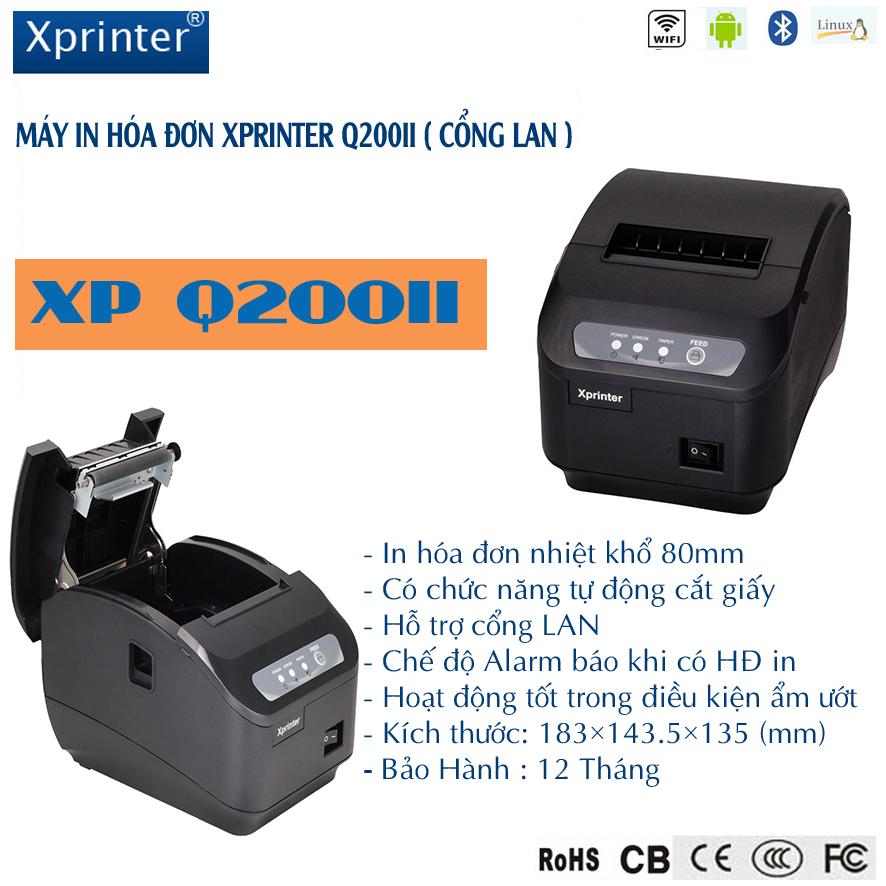 Máy in Xprinter Xp Q200ii cổng lan