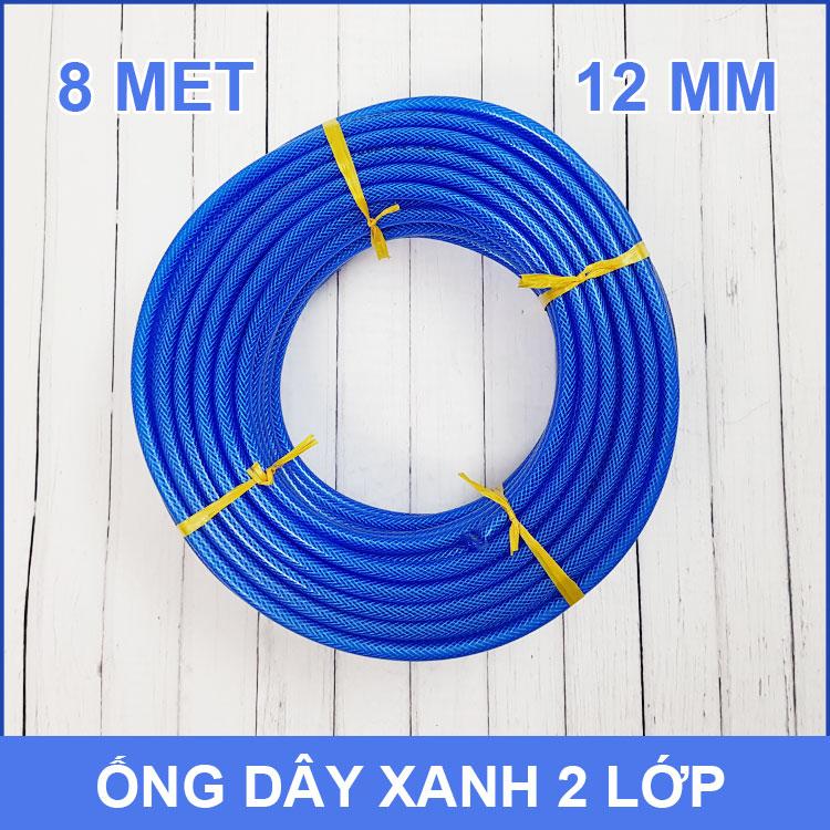 Ống dây xanh lưới áp lực máy bơm mini 12mm 8m