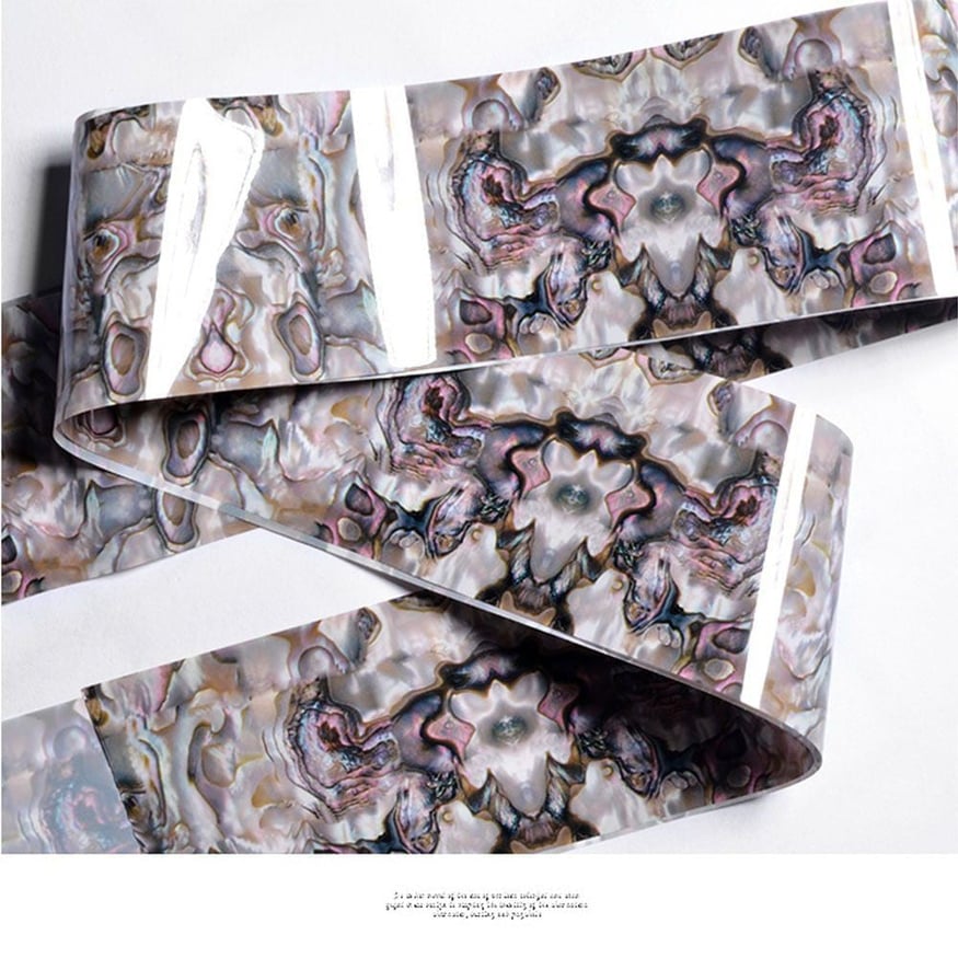 Foil hologram vân đá dán móng nghệ thuật
