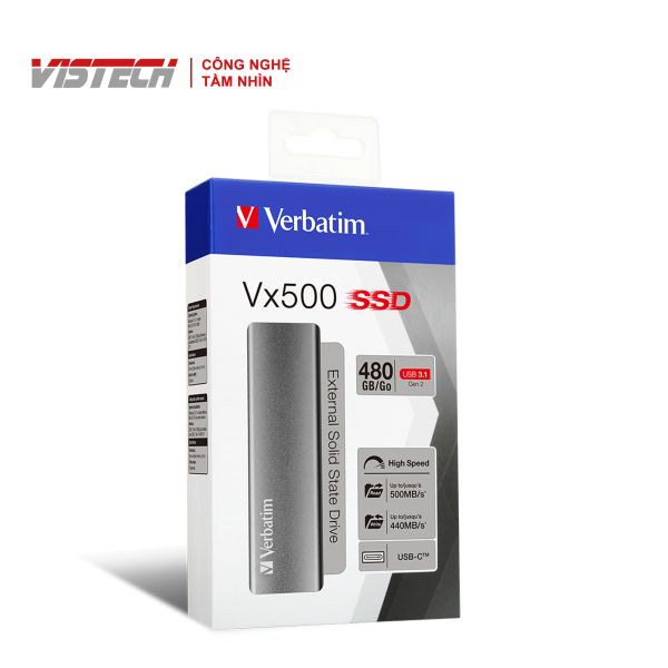 Bảng giá Ổ cứng SSD di động Verbatim Vx500 480 GB Phong Vũ