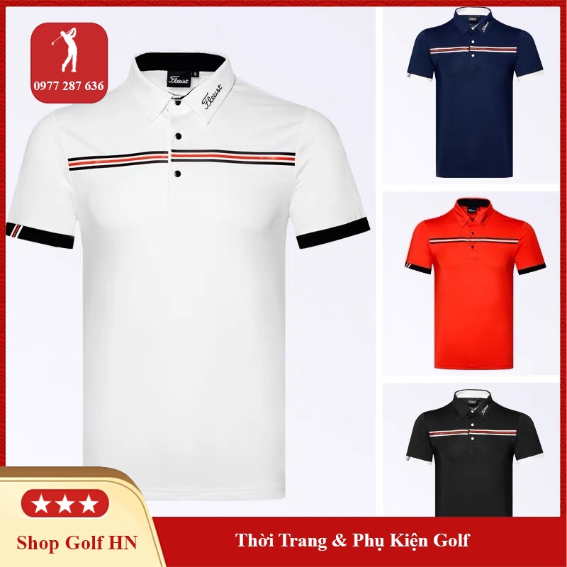 Áo chơi golf thể thao Nam Titleist ngắn tay cao cấp AN022
