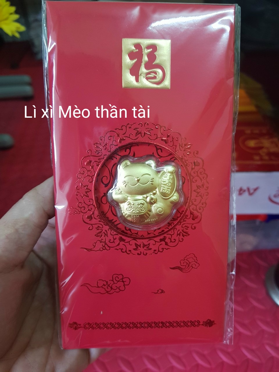 Lì xì Thỏi vàng, Mèo thần tài, Hộp xu hổ, Thần Tài, 5 ông thần tài, Túi tiền, Hổ