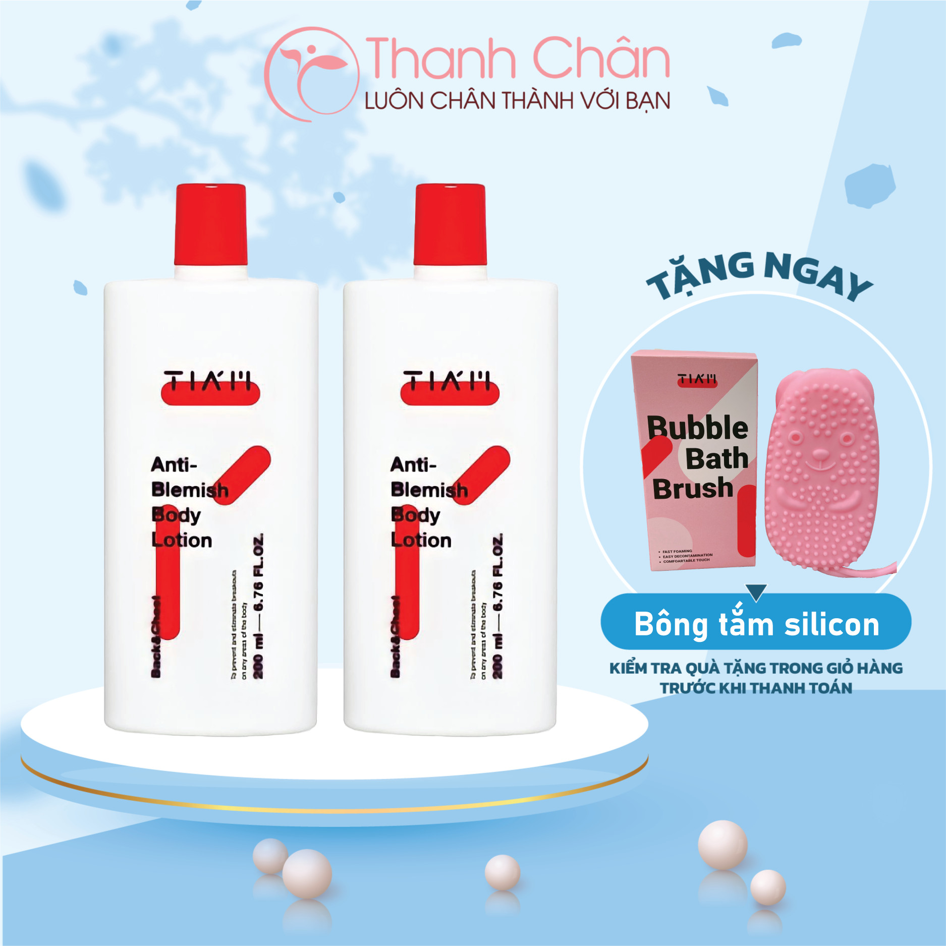 Sữa dưỡng thể Tia'm Anti-Blemish Body Lotion 200ml