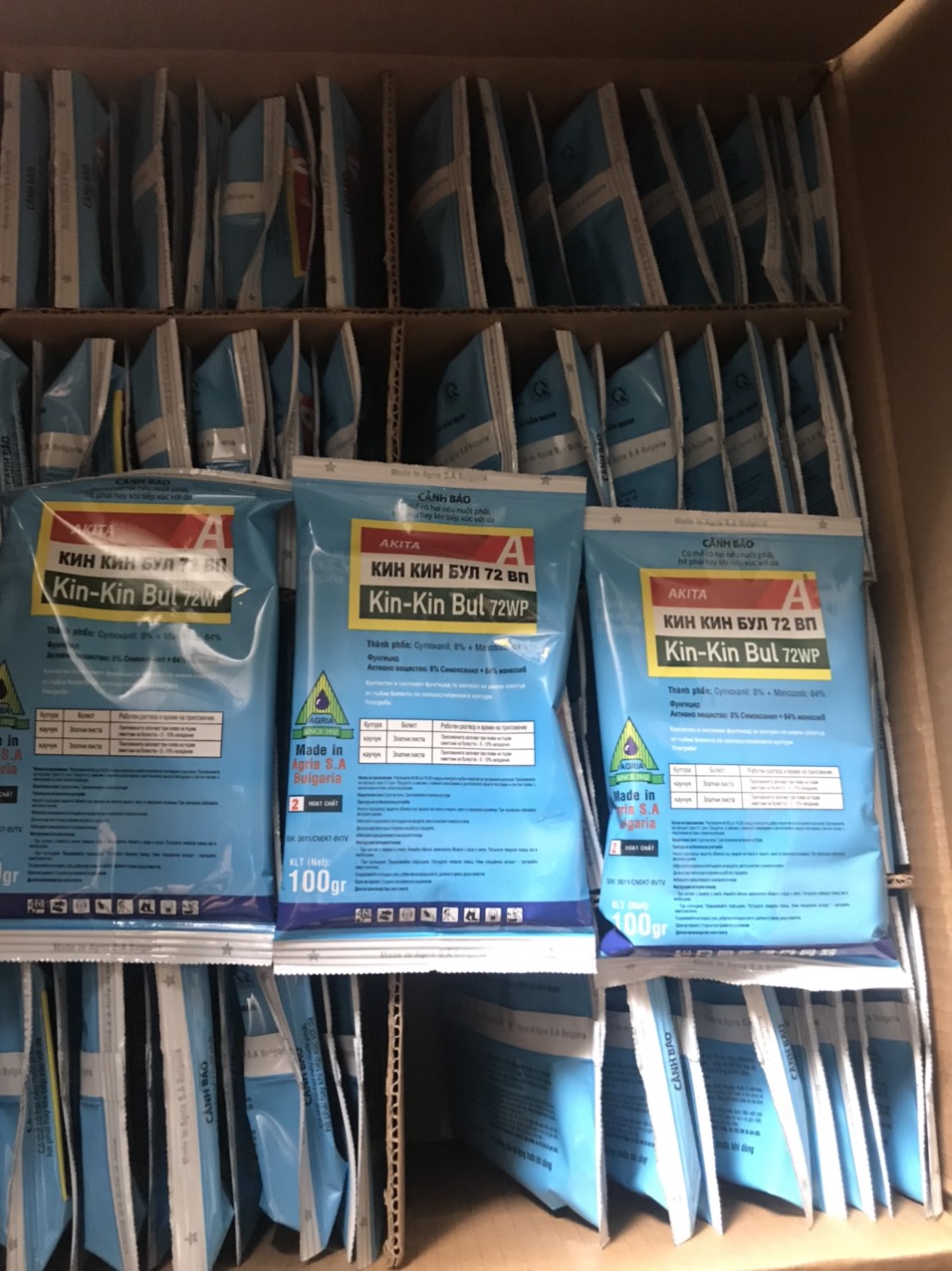 Thuốc trừ nấm, thối nhũn cho phong lan Kin-Kin Bul 72WP (100g)