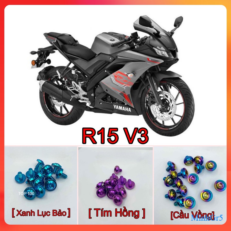 Full Ốc Titan Gr5 Xe YAMAHA R15V3 (R15 V3)