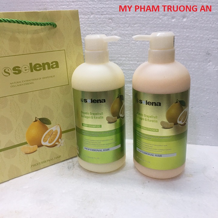 Dầu cặp bưởi Selena 800ml kích thích mọc tóc ( 1 gội + 1 xả )