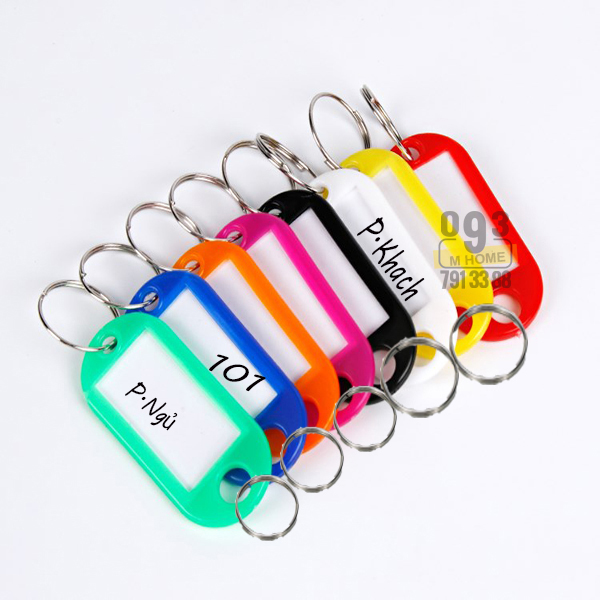 Thickened metal key plate key ring storage can be marked key board classification management key ring buckle key string