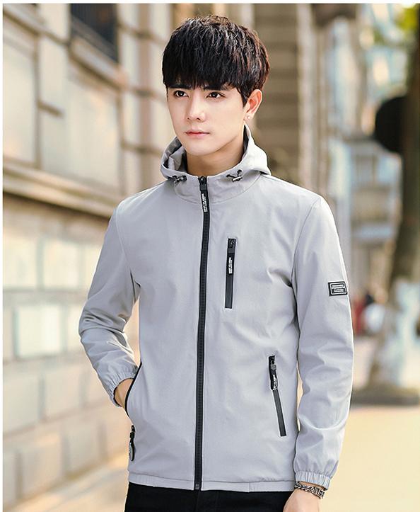 Áo Khoác dù nam có nón hàn quốc Khavi NB19 (XANH ĐEN)