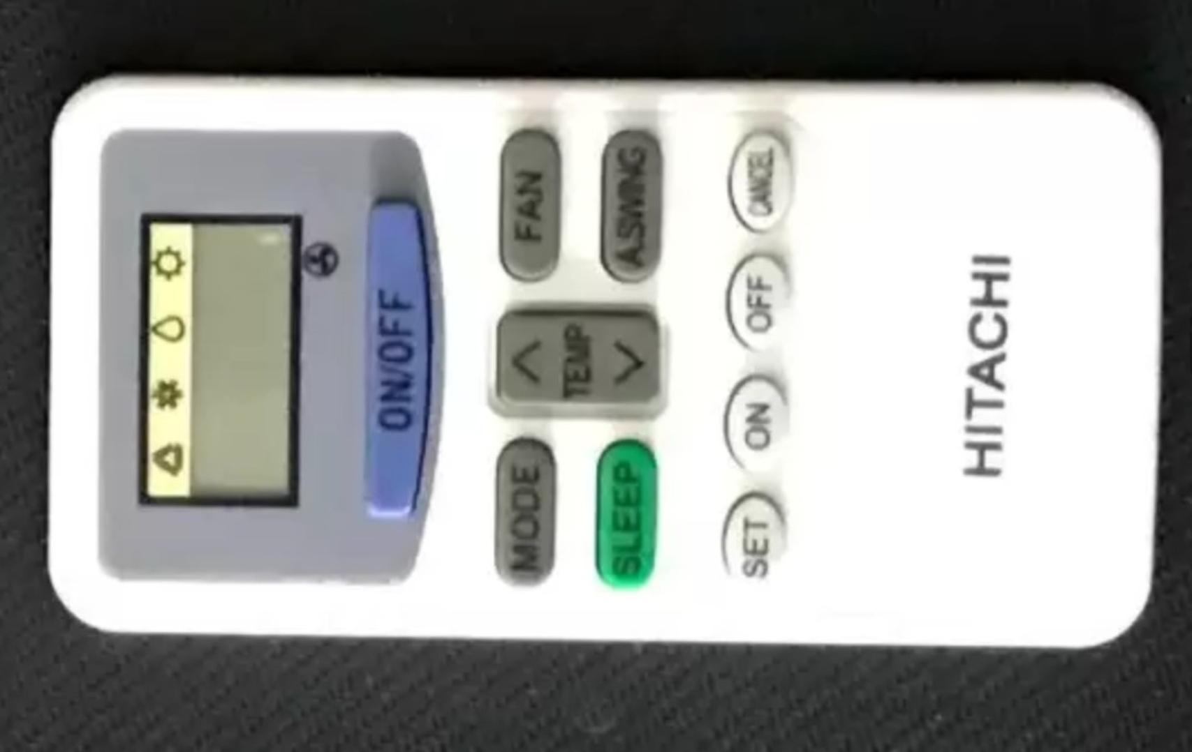 Điều khiển điều hòa Hitachi.