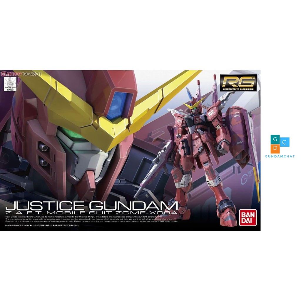 Mô hình lắp ráp gundamchat rg justice zgmf-x09a bandai