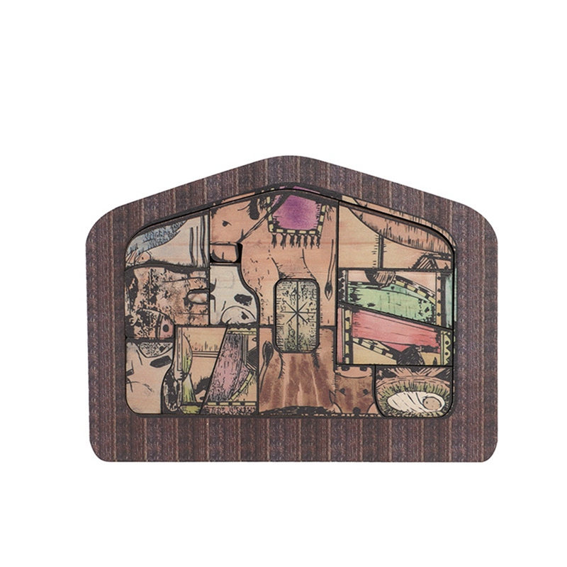 Wooden Jesus Puzzles Nativity Jigsaw Puzzles for Adults and Kids Desk