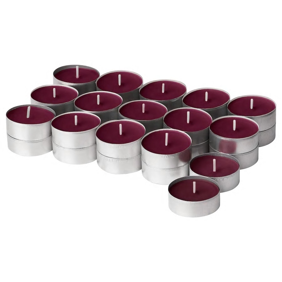 Bộ 30 nến thơm dạng viên thiên nhiên IKEA 5 mùi