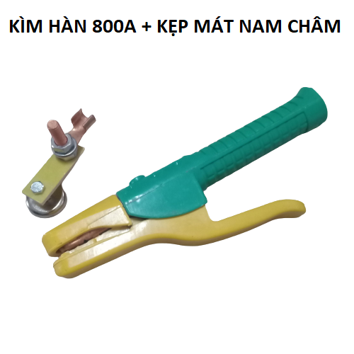 Bộ sản phẩm kìm hàn 800A và kìm mát nam châm