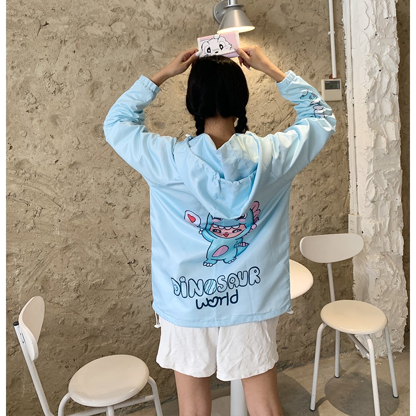 Áo khoác Bernice Khủng Long màu Xanh Mint (Jacket Bernice Dinosaur SS1 - Mint)