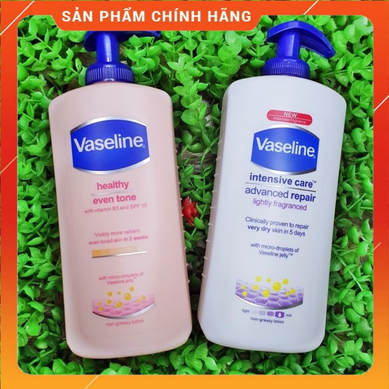 Sữa Dưỡng Thể Vaseline Healthy Even Tone 400ml (Có Vòi) Dưỡng Ẩm , Trắng Mịn Da , Chống Nắng