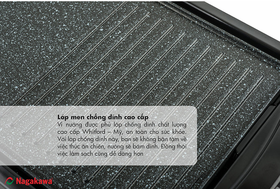 Bếp nướng điện Nagakawa NAG3101 (1650W)